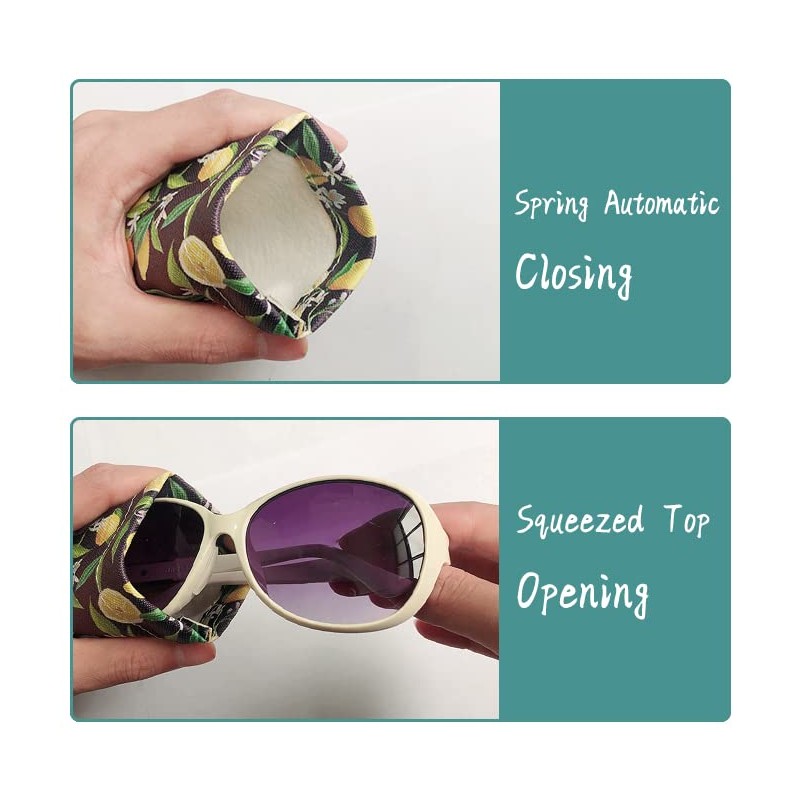 WOW DING 3 PACK Sunglasses Case, Eyeglasses Pouch for Women,