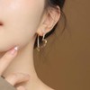 Heart Earrings for Women Hoops Gold Love Shaped Drop Dangle