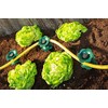 Hose Guide Set of 3 Pulley with Ground Spike Garden