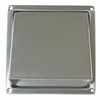 SPARES2GO Stainless Steel Cowled External Extractor Wall Vent Outlet with