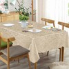 Classic Damask Printed Jacquard Tablecloth Washable Rectangle Round Runner Napkin