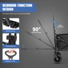 EVLIQUIL Beach Wagon,Collapsible Wagons Carts Foldable with Big Wheels,Utility Folding