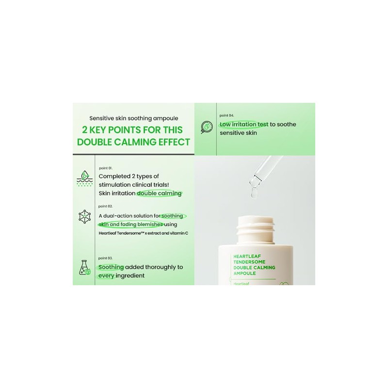ILSO [ILSO]Heartleaf Tendersome Double Calming Ampoule 30ml