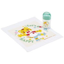 Skater OA5AG-A Anti-Bacterial Hot Towel Set, With Case, Shimajiro 23, Made in Japan, 12.6 x 12.0 inches (32 x 30.5 cm)