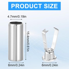 Ymapinc 12Pcs Silver Shoe Lace Ends Tips, Zinc Alloy Metal Shoestrings Ends for Shoelace Belt Cords Hat Cords Jackets Replacement