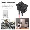 DWEII 10PCS Mini Rocker Switch 12V 20A T85 2 Pin