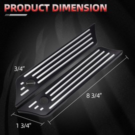 Amazicha Saddlebag Latch Covers CNC Saddle Bag Latches Cover Billet Aluminum Compatible for Harley Davidson Touring Street Glide Road Glide King Electra Glide 2014-2024(Black)