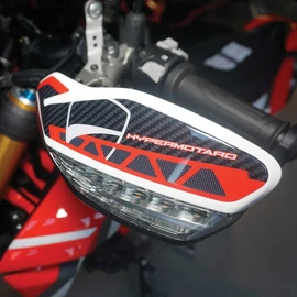 labelbike - 3D Resin Stickers Motorcycle Decorations and Protections Handguards compatible with Ducati Hypermotard 950 SP 2019-2024