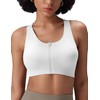 baleaf Sweatleaf Zipper Front Closure Sports Bras for Women, Racerback