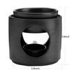 Yeerockal Ceramic Diffuser Black Oil Burner Wax Melt Burners with