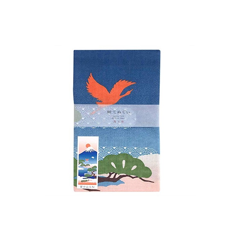 Painting Pattern, Mt. Fuji and Pine Pattern, Blue