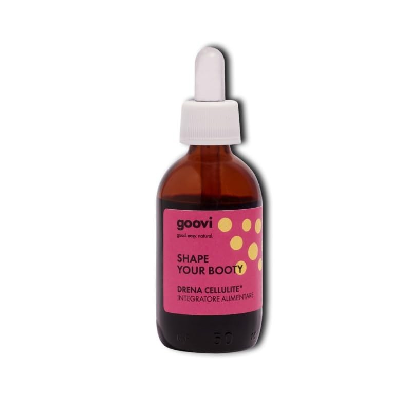 Goovi, Shape Your Booty, Integratore Alimentare Drena Cellulite, Ideale per