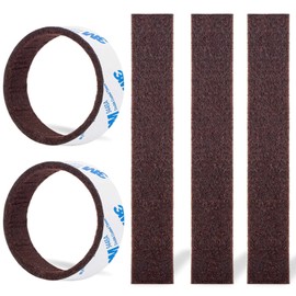 Felt Strips 10Pieces Pack 1"x 6" Self Adhesive Brown Furniture Felt Strips Anti Scratch Heavy Duty 5mm Thick Floor Protector for Rocking Chair for Hardwood Floor
