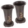 DOITOOL 2-Pack Ceramic Orchid Pots Terracotta Planting Pots for Home