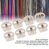 30PCS Metal Cord Locks End Spring Stop Toggle Stoppers Rustproof