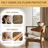 24 Pcs Chair Leg Floor Protectors, Silicone Felt Furniture Leg
