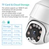Outdoor Wireless WiFi Security Camera, 1080P Pan Tilt Zoom Surveillance