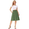 KANCY KOLE Boho Skirts for Women Casual Elastic Waist Pleated