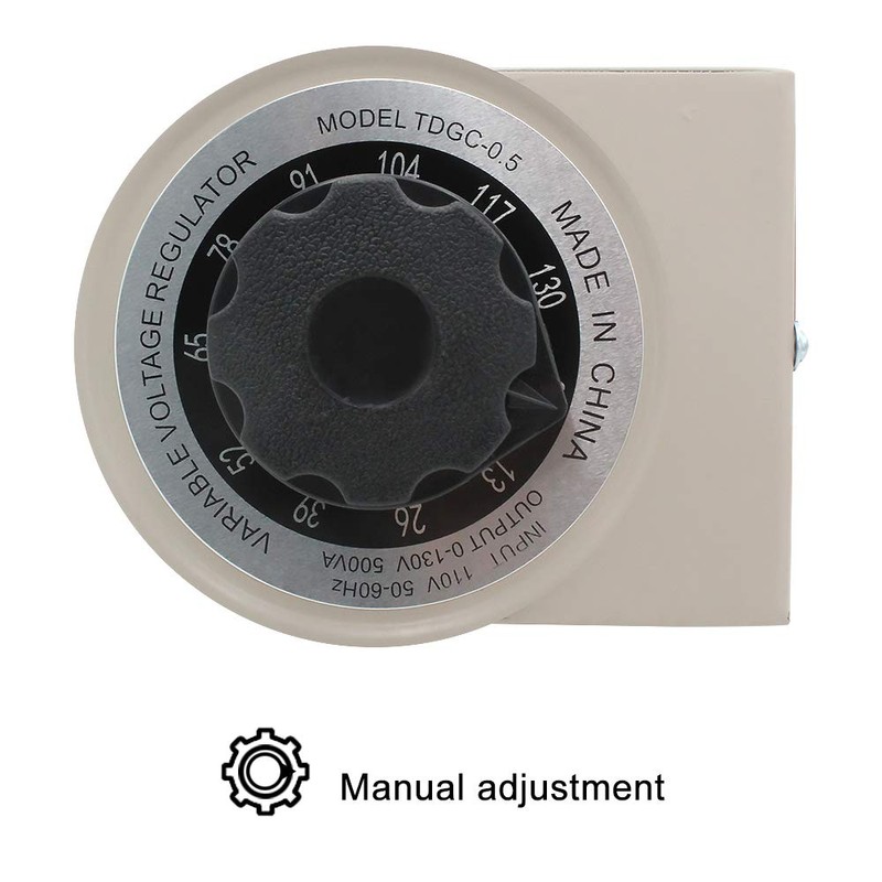 LVYUAN Variable Transformer Variable Voltage Regulator, 0-130V Output, 110V-120V Input,