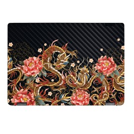 MightySkins Carbon Fiber Skin Compatible with Lenovo IdeaPad Flex 5 16" (2022) Full Wrap Kit - Stitch Dragons | Protective Durable Textured Carbon Fiber Finish | Easy to Apply | Made in The USA