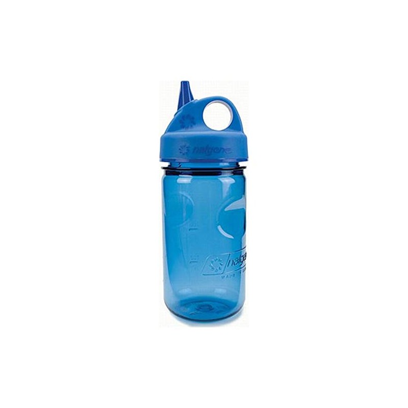 NALGENE Tritan Grip-N-Gulp BPA-Free Water Bottle,Slate Blue,12 Ounces