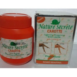 Nature Secréte CAROTTE TONING  Body CREAM  New Carrot oil 300 grs EXPIRED 03/27