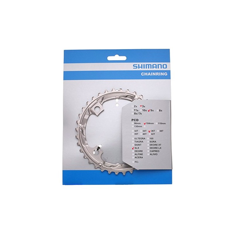 SHIMANO Unisex Adults Deore Fc-m617 Chain ring, Black, 22 Z