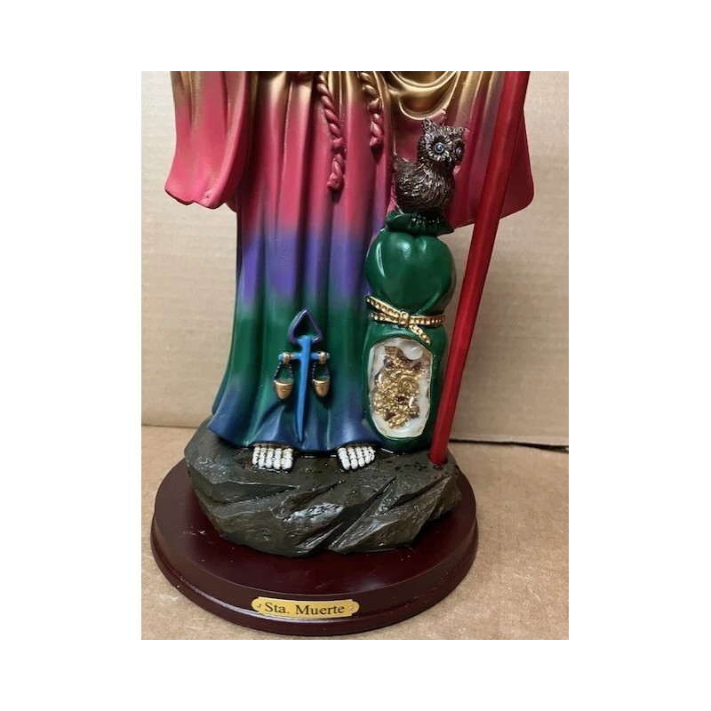 16" Santa Muerte 7 Colors Holy Death Statue Grim Reaper