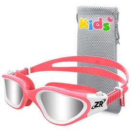 ZIONOR Kids Swim Goggles, G1MINI Polarized Swimming Goggles Comfort for Age 6-14