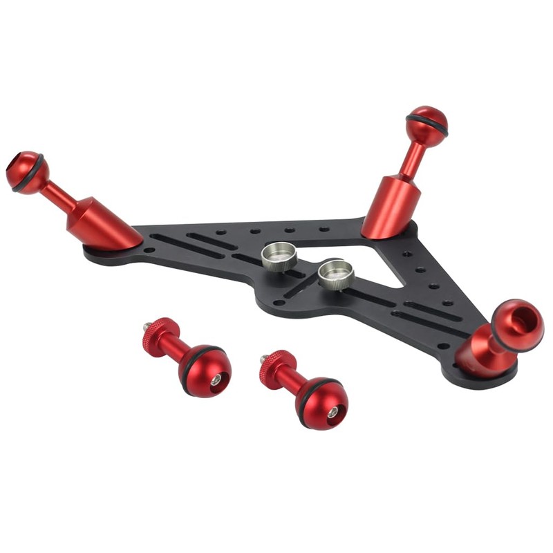 CS PRIORITY Underwater Photography Triangle Gimbal Tray Dual Handle Stabilizer
