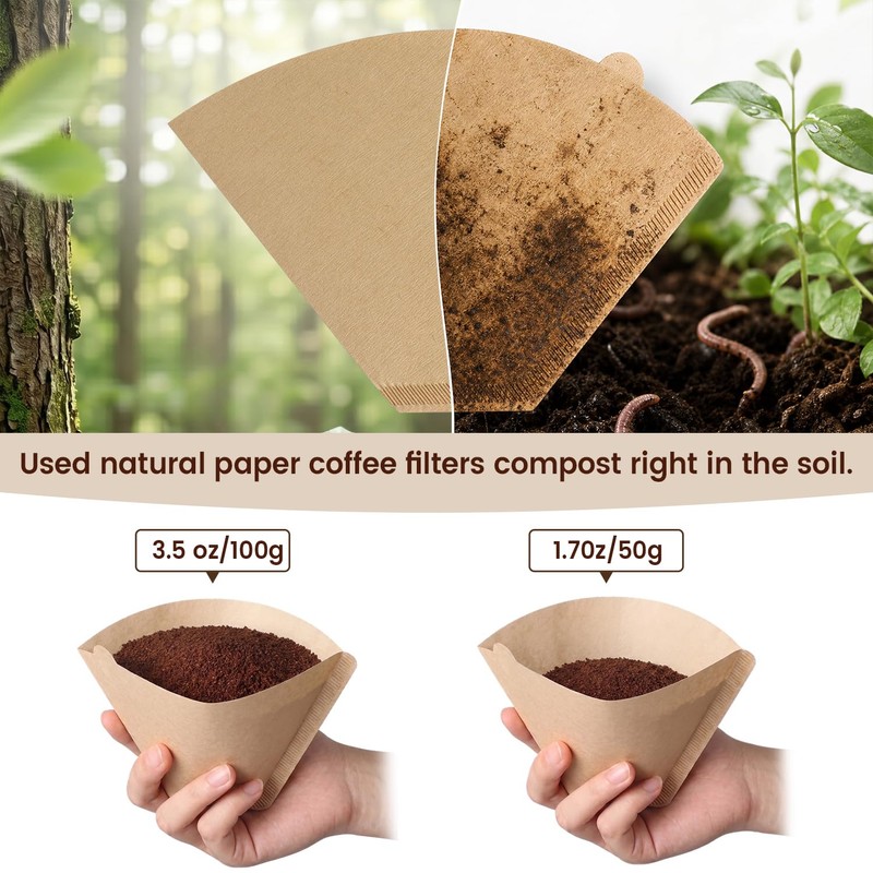 Coffee Filters #4 Compatible with Cuisinart Coffee Maker, 200Pcs Clinuse