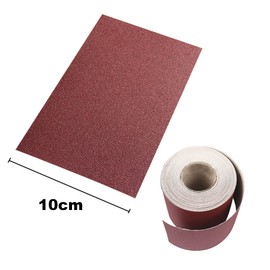 LEPEVNEY 120 Grit Emery Cloth Roll for Metal Wood Furniture Finishing Metal Sanding Automotive Polishing Matte Sandpaper Roll Sander Abrasive Machine Roll, 100mm x 1M
