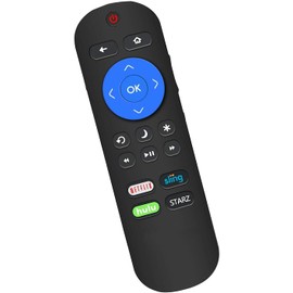 New LC-RCRUS-18 Remote Control Replaced for Sharp Roku TV with Netflic Sling hulu and Starz app Keys sub LC-32LB591U LC-55LBU591U LC-50LBU591U LC-43LBU591U LC-32LBU591U 398GR10BESPN0002