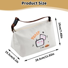 Lunch Bag, Foldable Insulated Bag, Thermal Bag with Foil Lining, Portable Lunch Box for Men and Women, Reusable, Heat Insulated, Leak-Proof, for Work, School, Beach, Picnic (Yellow)