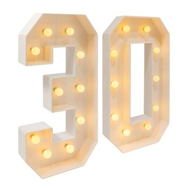 Gdrasuya10 Marquee Numbers 30th Light up Numbers 3ft Tall Large Marquee Numbers Big Light up Number Marquee Letters Birthday Decoration for Women Men Anniversary Party Backdrop Mosaic Number