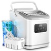 Kismile Countertop Ice Maker, 28lbs/24H, LED Control Panel, Self-Cleaning with