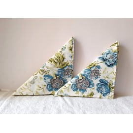 GURU JEE™ Table Napkin Cotton | Printed Cotton Cloth Napkins Floral Set of 6 | 100% Cotton Dinner Napkins 18x18 Inch | Washable Soft Cotton Napkin for Everyday Use