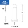 HOMOTEK 2 Pack Heavy Duty Solid Rigid Door Stops Bumper