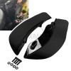Unbranded Black ABS Wide Side Wing Wind Air Deflector Fit