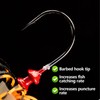 VZU Chatterbait Pike Bait Set, Pre-Assembled Rubber Bait, Sinking Predator