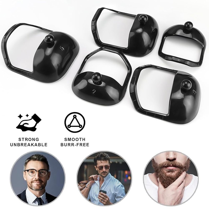 Beard Shaper Stencil, Beard Shaping, 5 Pieces Tool Beard Styling