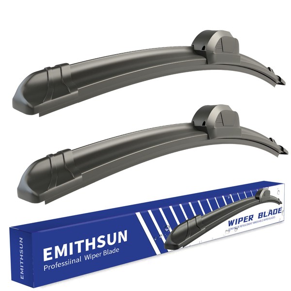 EMITHSUN OEM QUALITY 26" + 18" Premium All-Seasons Durable Stable And Quiet Windshield Wiper Blades(Set of 2)
