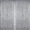 Sinmoe 2 Pieces Glitter String Curtain Panels Cotton String Curtain