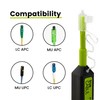 trueCABLE Fiber Optic Dual Position Pen Click Cleaner, LC/MU, 800+