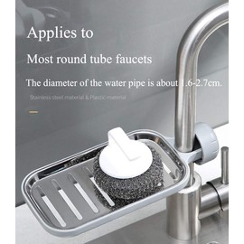 MHTECH Shower Caddy for Shampoo, Soap (No Drilling) Grey and Black (Combination of ABS and Stainless Steel) (SLJ-DK-HS)