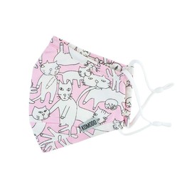 Komodo Face Mask Kids Face Mask - Kitty Kat Pink