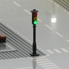TEDDOO Brick Traffic Light Set of 2 Automatic Flashing Building