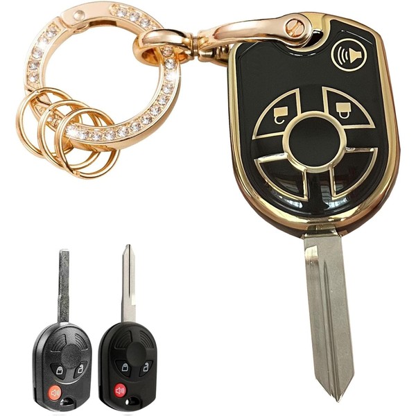 WENHENI Keyless Entry Systems Key for Ford Key Fob Cover