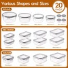 40 PCS Food Storage Containers with Lids Airtight (20 Containers