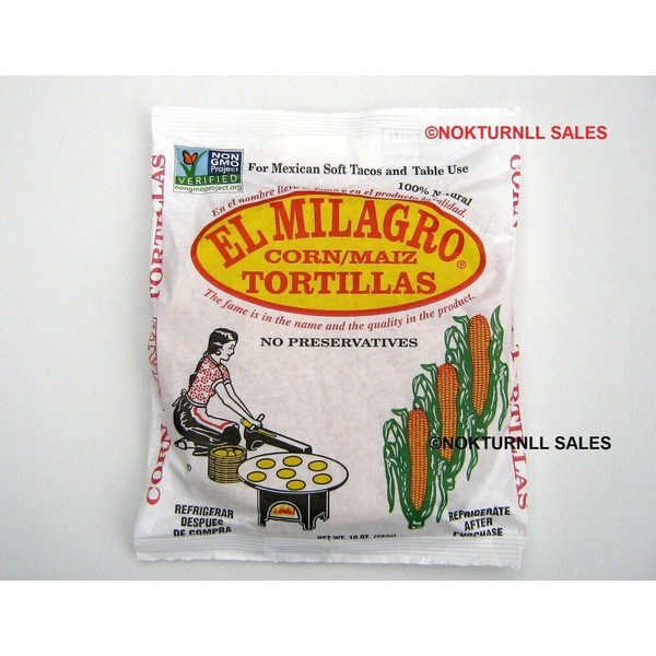 El Milagro Corn Tortillas Maiz - 16 Packs - PAPER - Always Fresh - Priority Ship